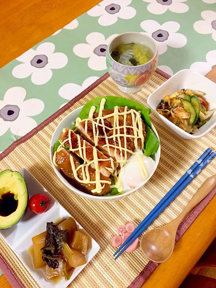 パパ大好物♡テリたま丼|岡 千鶴さん