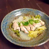 白菜と鶏肉のフライパン酒蒸しno1|たかさん