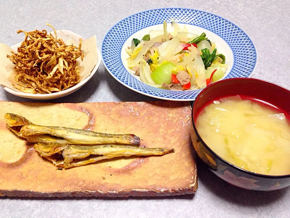 冷蔵庫のあり合わせ晩ご飯|Orie Uekiさん