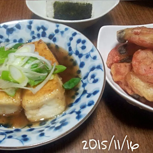 Snapdishの料理写真:2015/11/16晩御飯|くろずきんさん