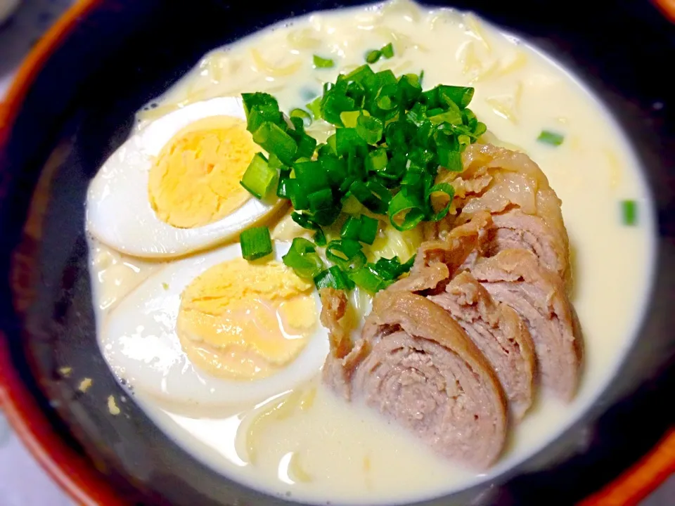 なんちゃってとんこつ風ラーメン|うさぎさん