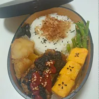 Snapdishの料理写真:ハンバーグ弁当|千尋さん