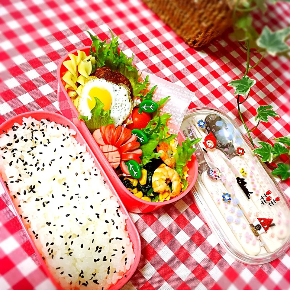 ハンバーグ弁当🍱|かぼ(≡'・'≡)さん