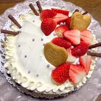 Snapdishの料理写真:息子のバースデーケーキ|R兄妹ママさん