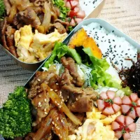 Snapdishの料理写真:しょうが焼き弁当
①②の。