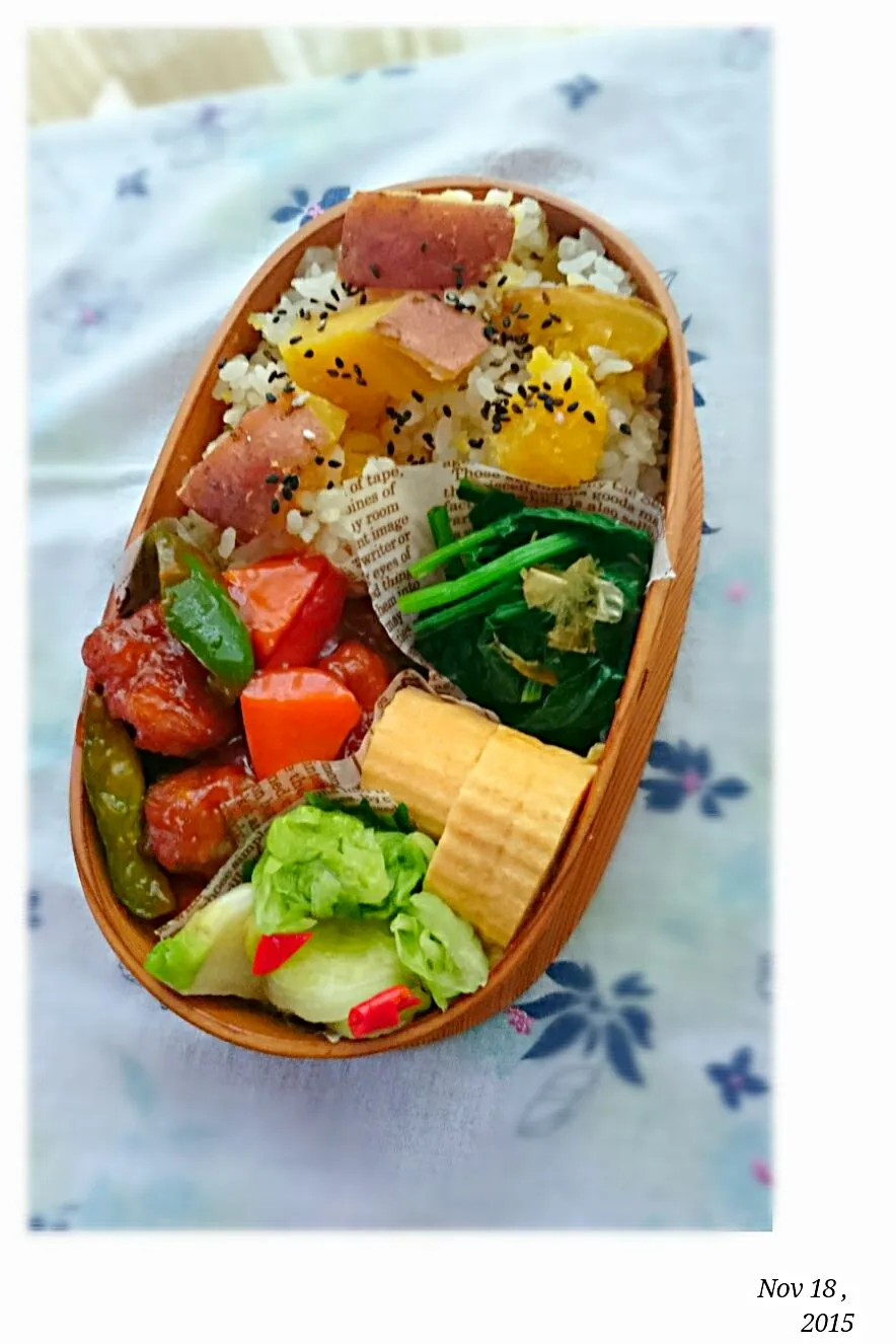 Snapdishの料理写真:旦那さんのお弁当❤|Takako Funasakaさん