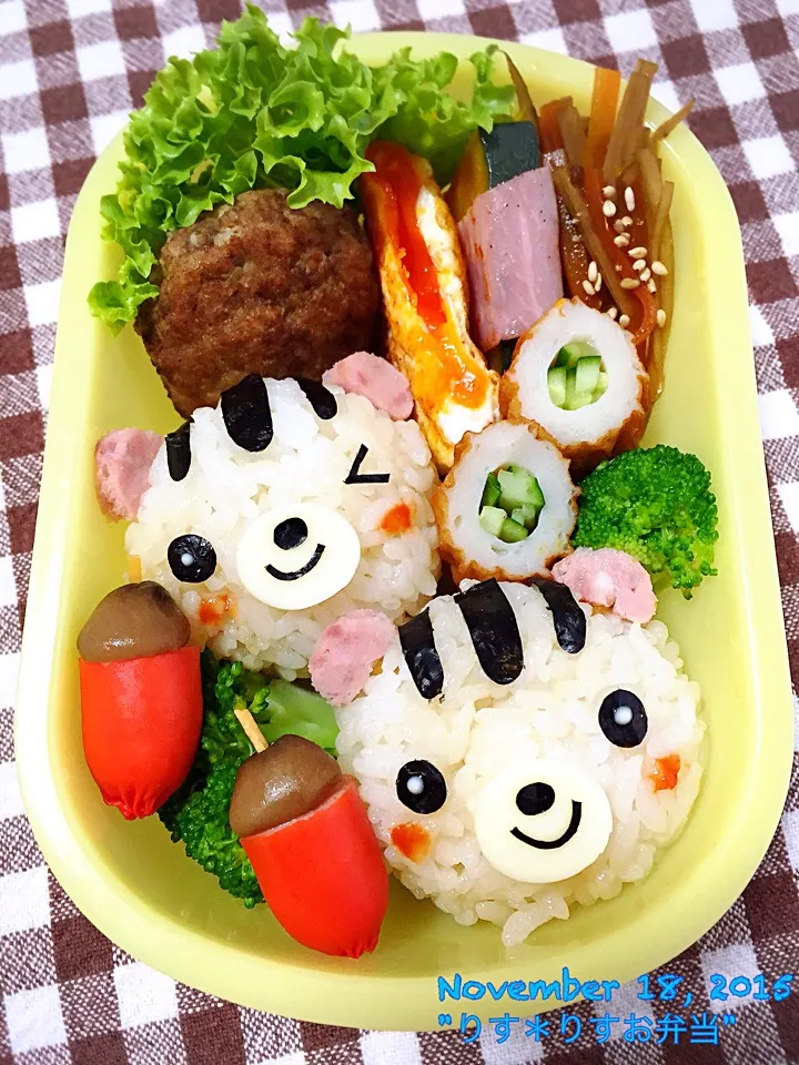 「りす＊りす」お弁当(*˙︶˙*)|Junkoさん