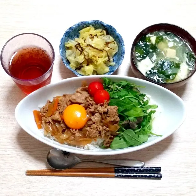 カフェ風豚丼の夜ご飯♡|Mami.Nさん