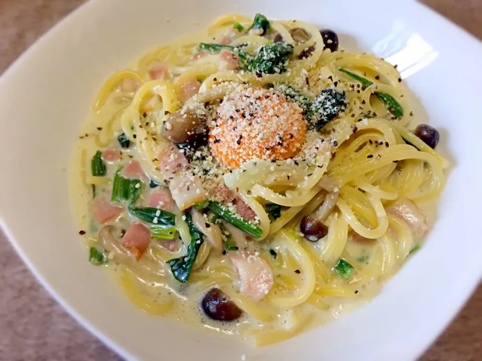 クリームパスタ🍝|mii’s⭐️お家ご飯さん