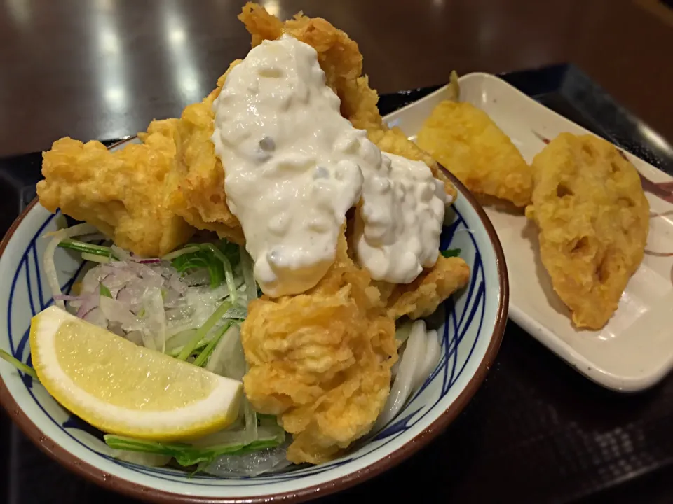 タル鶏天ぶっかけ（並・冷）@丸亀製麺|toshi,I🍴さん