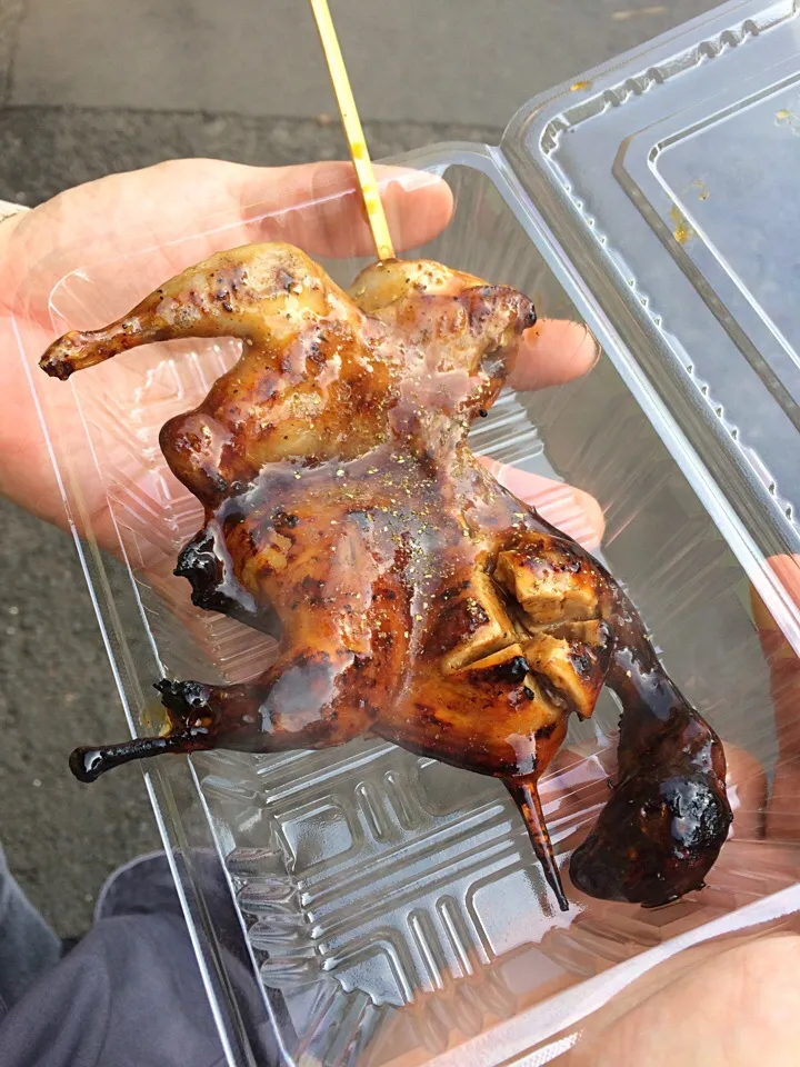 Grilled quail (with head!) at Fushimi Inari shrine|Ong Sor Fernさん