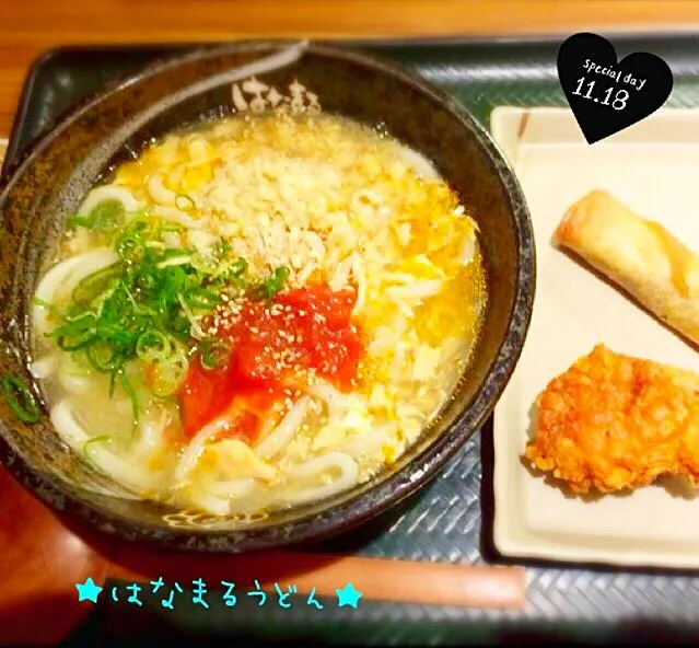 ★☆おでかけディナー☆★鶏とトマトの酸辣湯うどん♪|さとみさん