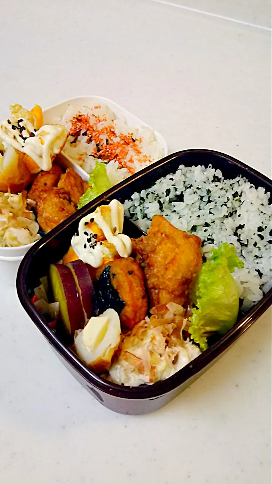 今日の長男弁当🍱と私夜勤弁当🍱🎵|Sayakaさん