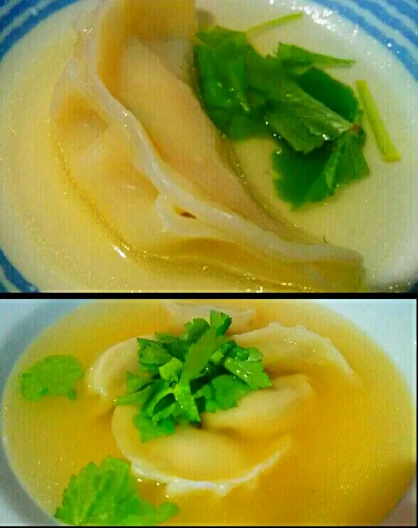 Snapdishの料理写真:休日ランチ💕15'11 麺屋たか様🍜
 水餃子🎵さっぱり塩味です(*^^*)|メイメイda.さん