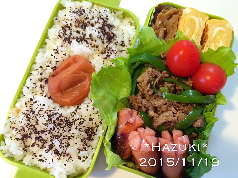 11月19日(木)高校生息子①弁当🍱|Hazukiさん