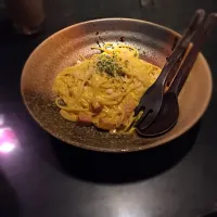 ベーコンとかぼちゃのクリームパスタ|ぴめさん