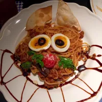 Snapdishの料理写真:茄子と牛肉のラグーソーススパゲッティ🍝|丹音さん