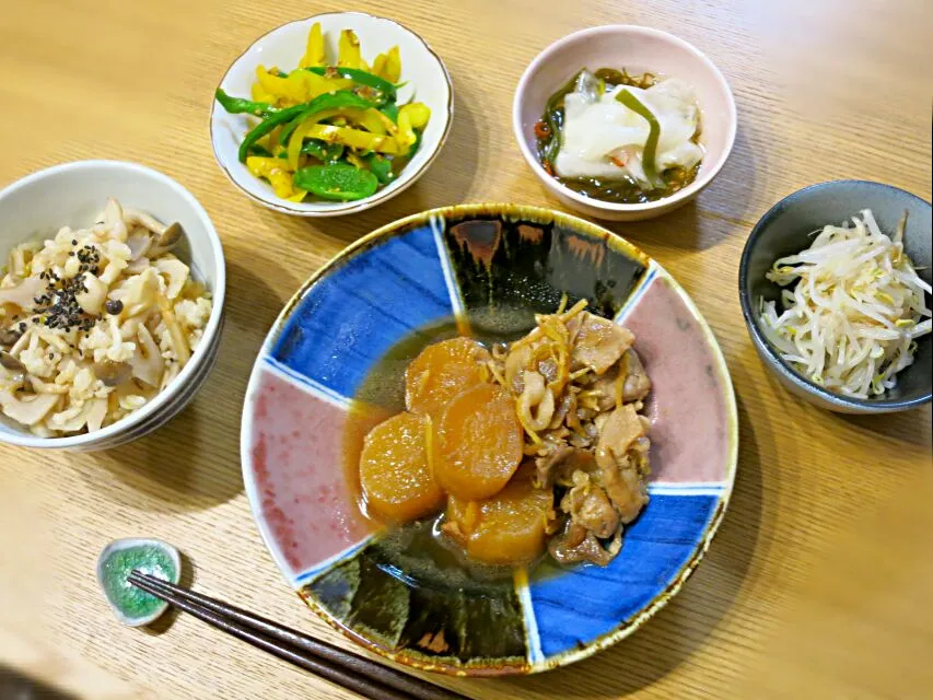 大根煮定食|ゆきっぴさん