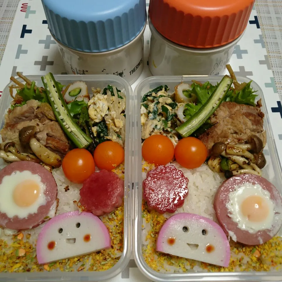 Snapdishの料理写真:11月20日(金)　高校生女子&オレ弁当|クッキングおやぢさん