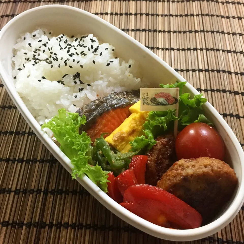 さけはんばぐ弁当|🌀さん