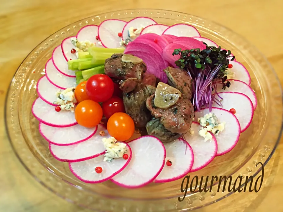 シローさんの🎀 炊飯器で…砂肝のコンフィ とピクルスなど♪|プーティさん