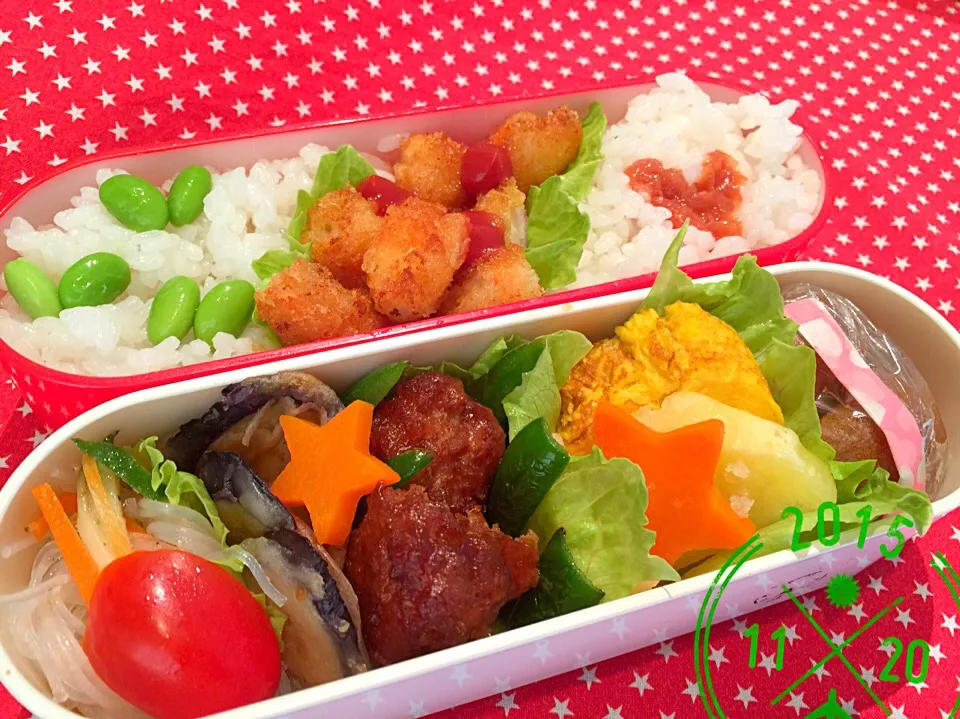 Snapdishの料理写真:娘弁当☆春雨サラダ|kaoriさん