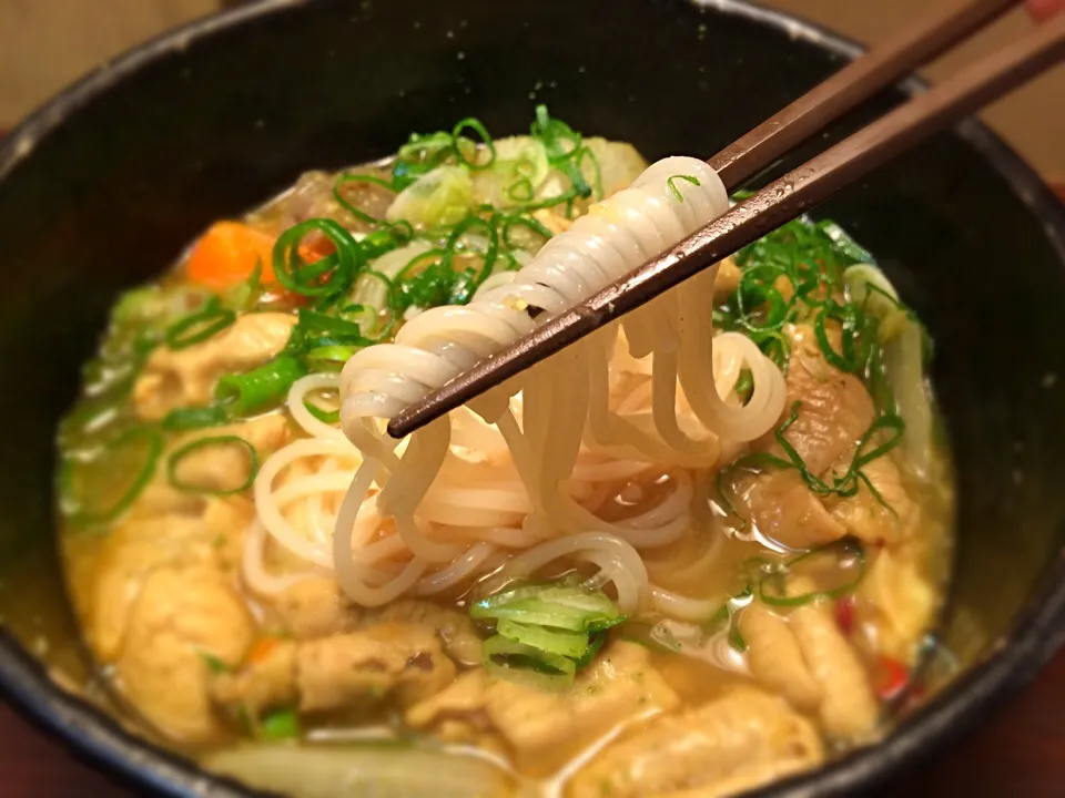 豚もつカレー味噌煮込温めん7|半田手延べそうめんの店 阿波や壱兆さん