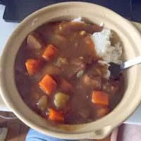 自分が作ったカレーです|はくはくさん