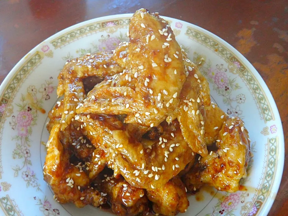 Snapdishの料理写真:Honey Ginger Chicken|Karen Jimenoさん