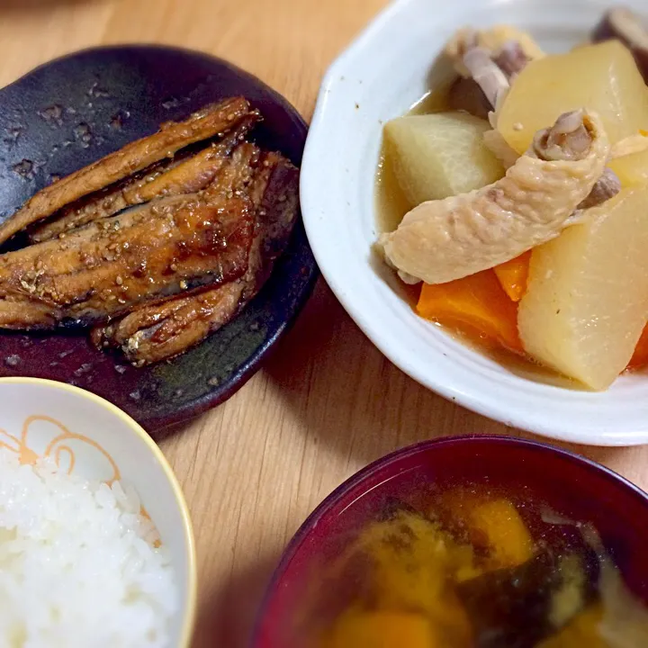 イワシの蒲焼き風&鶏と大根の煮物|ちーさん