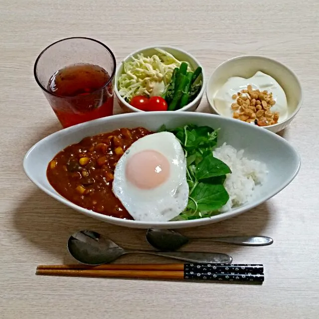 キーマカレーの夜ご飯♡|Mami.Nさん