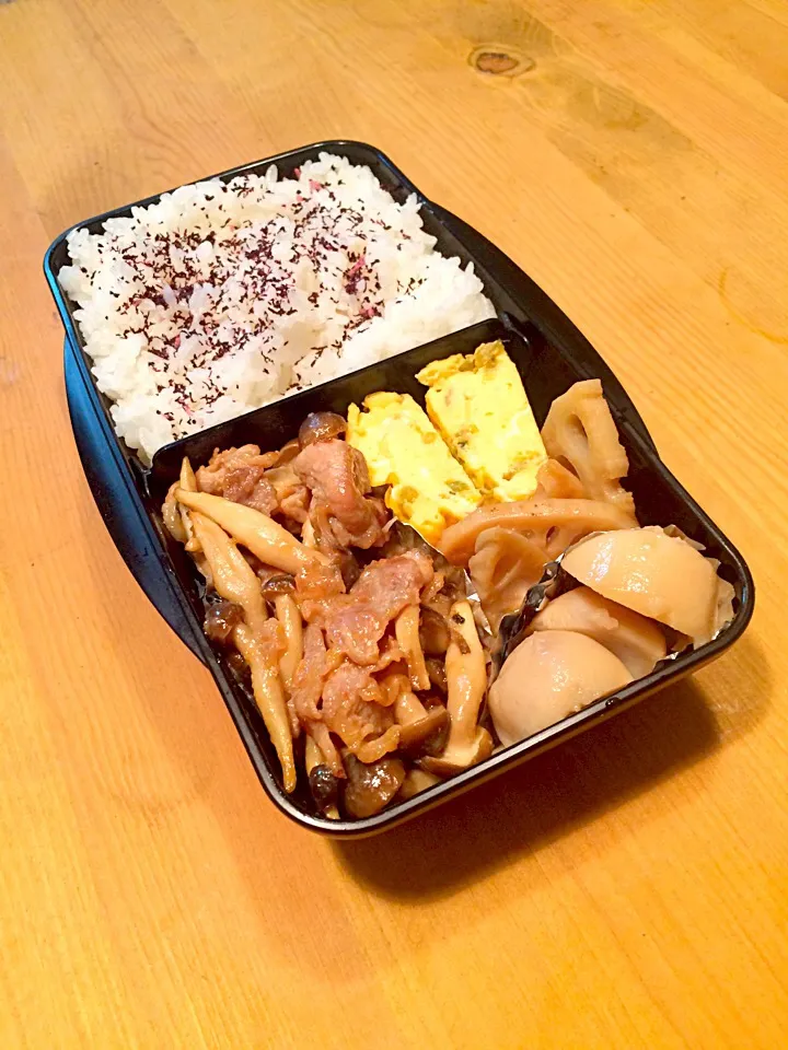 豚肉としめじの味噌焼き弁当🍱|meyou..さん