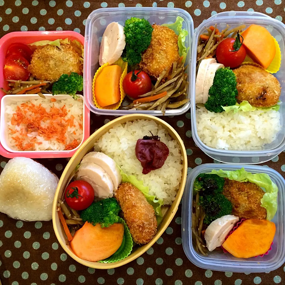 Snapdishの料理写真:お弁当5人分|natsu727さん