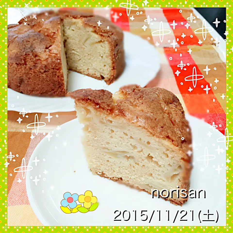 Snapdishの料理写真:ねこすきー。さんの りんごのケーキ⭐️
きび糖で作りました。素朴(^-^)|のりさん８３さん