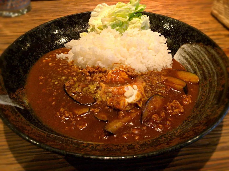 茄子と挽肉と玉子のカレー|chan mitsuさん