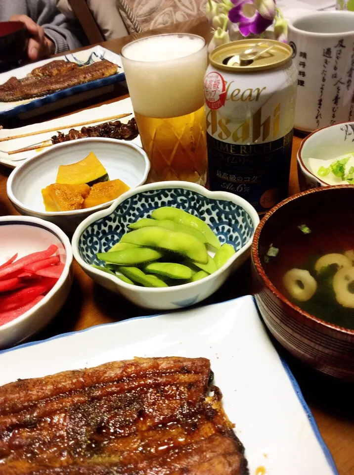 昨日は父のバースデー 実家でささやかなお祝い♡ 銀座 登亭の鰻と肝焼き、母の手料理色々 2015.11.21|キラ姫さん