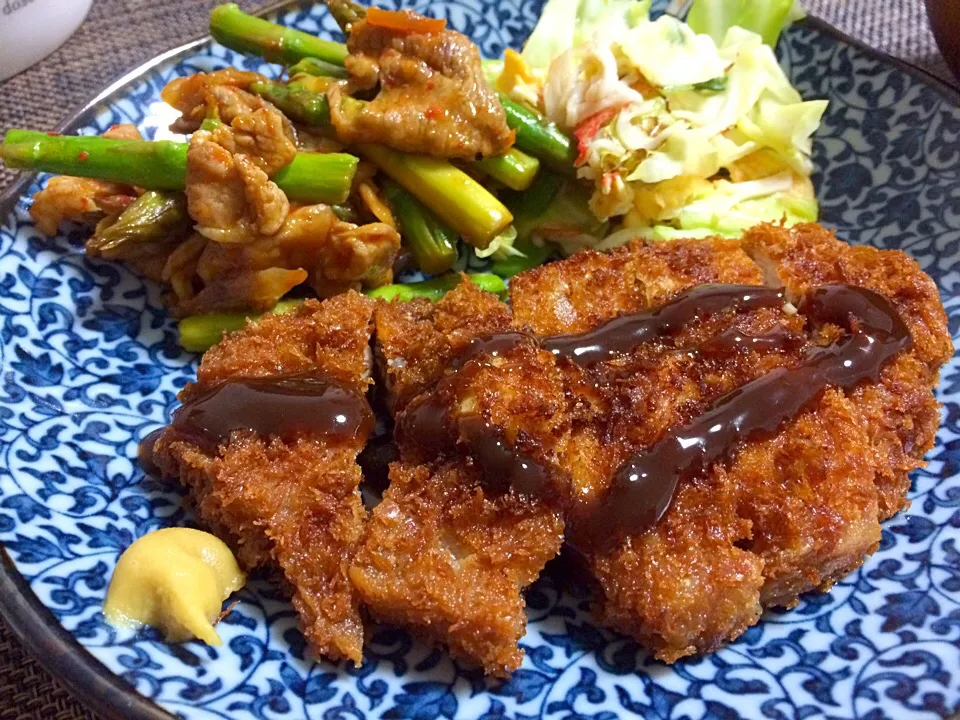 トンカツとお野菜たくさん定食|GourmandsCuisineさん