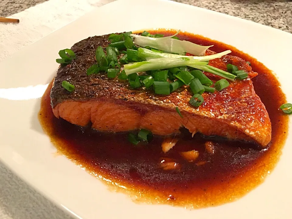 Cá salmon kho cực ngon|huy toさん