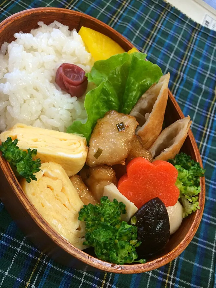 そらさんの料理 鶏胸肉のワサビ醤油＊で父さんのお弁当～♬|kiyomiさん