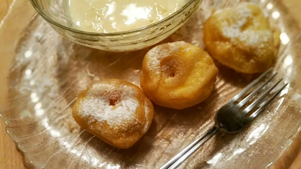 🍏swiss Apfelchuechli 🍏
🍎Apple vanilla rings with vanilla sauce🍎|Najeskaさん