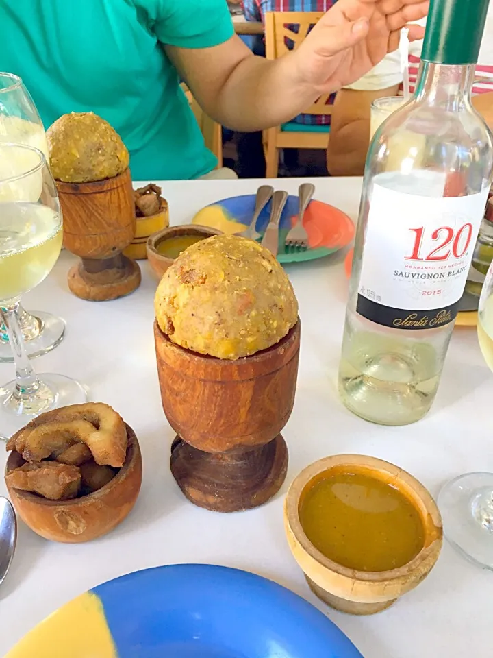 Snapdishの料理写真:Mofongo con carne frita|Ericさん