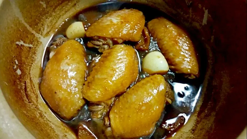 Sizzling Sesame oil Chicken Wings for lunch😋😙|🌷lynnlicious🌷さん