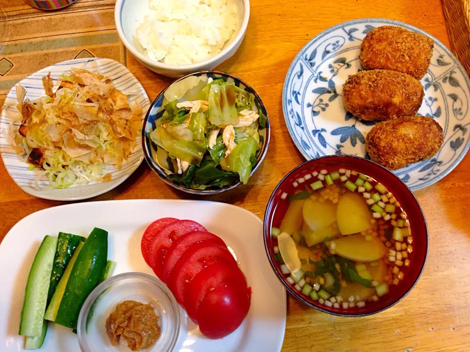 里芋コロッケ定食！|まりまりさん