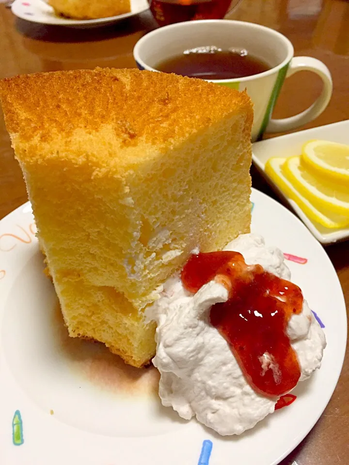 シフォンケーキ、焼いてみました✨^ - ^|cafebobさん