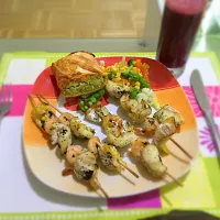 Snapdishの料理写真:fish skewers|Cayriさん