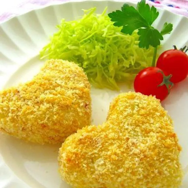 みぃさんのラブLOVEハートな里芋コロッケ #レシピブログ #RecipeBlog|レシピブログさん