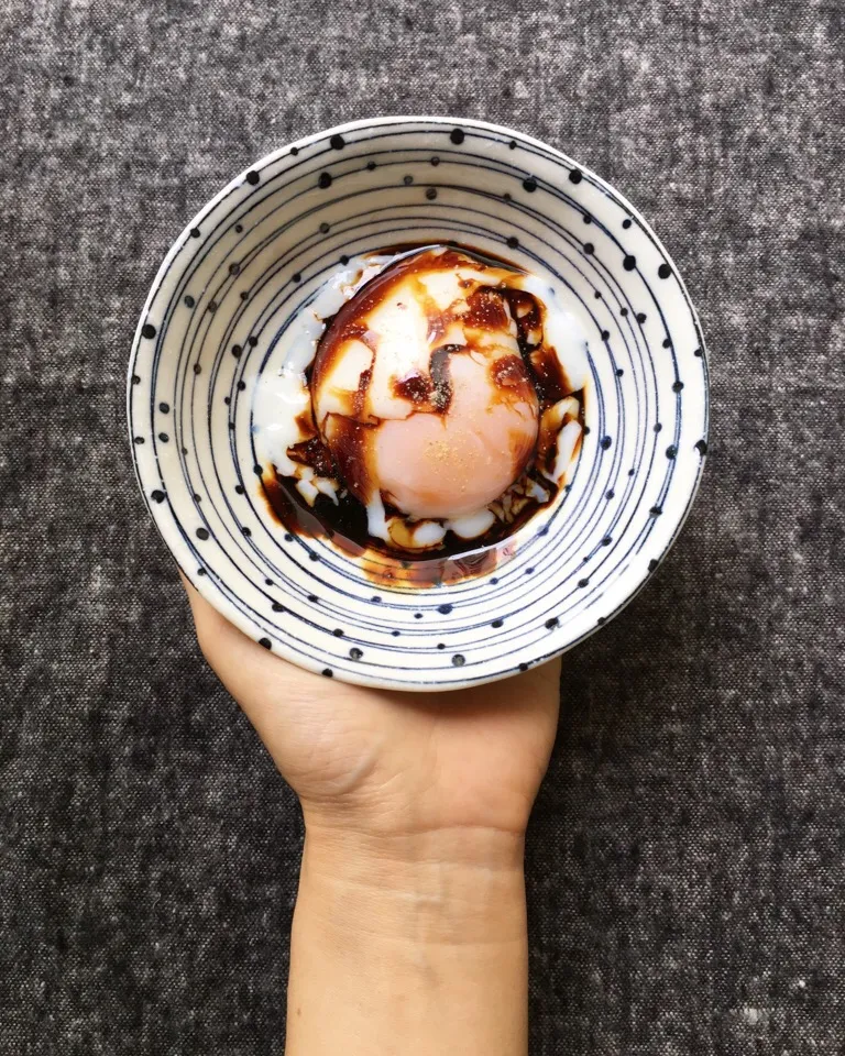 Soft boiled egg with dark soya sauce|coxiella24さん