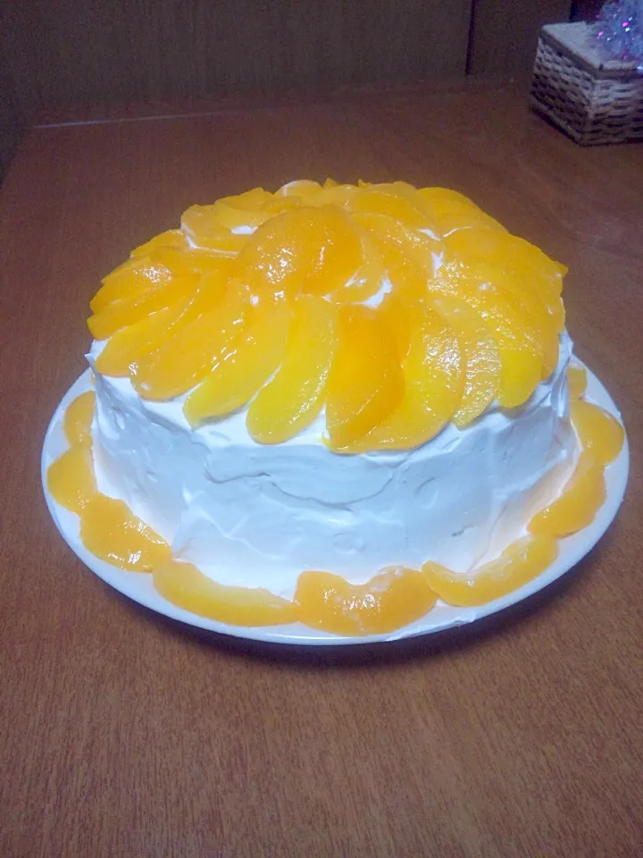 桃のケーキ🍰|⌒☆na⌒☆さん