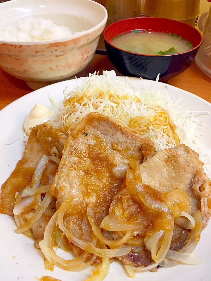 豚ロースのスタミナしょうが焼き定食|T. Wonderさん