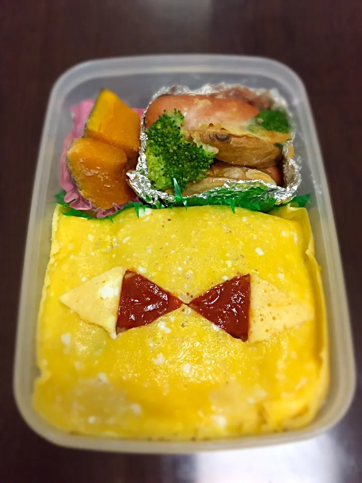 Snapdishの料理写真:高校生男子（オムライス）弁当🌀|じゅごんさん